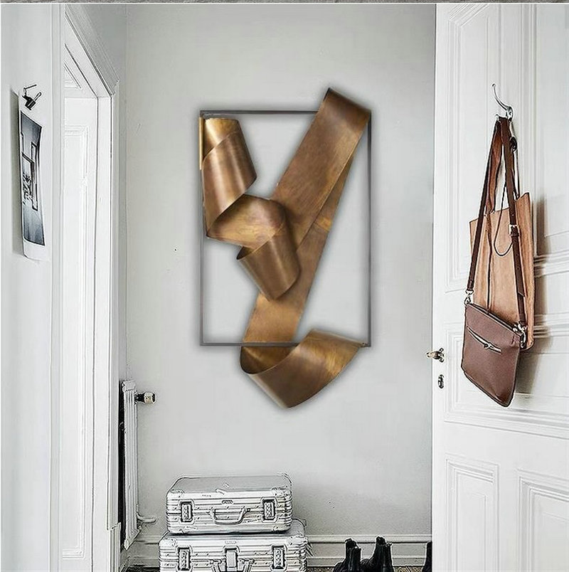 Creative ribbon art wall decor - Lighting Metal Wall Decor recension och pris