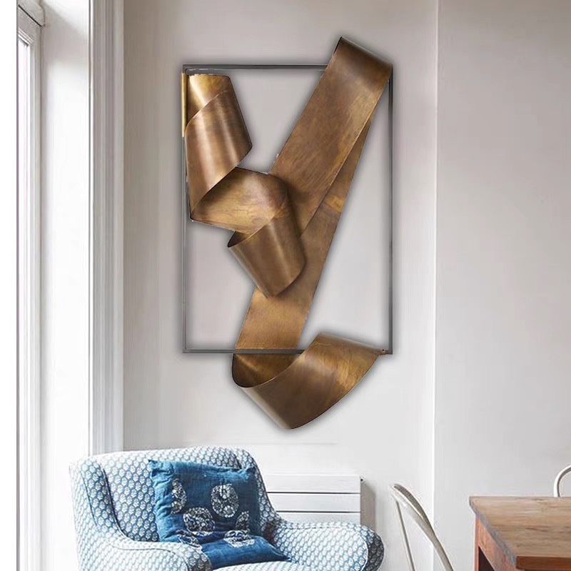 Creative ribbon art wall decor - Lighting Metal Wall Decor recension och pris