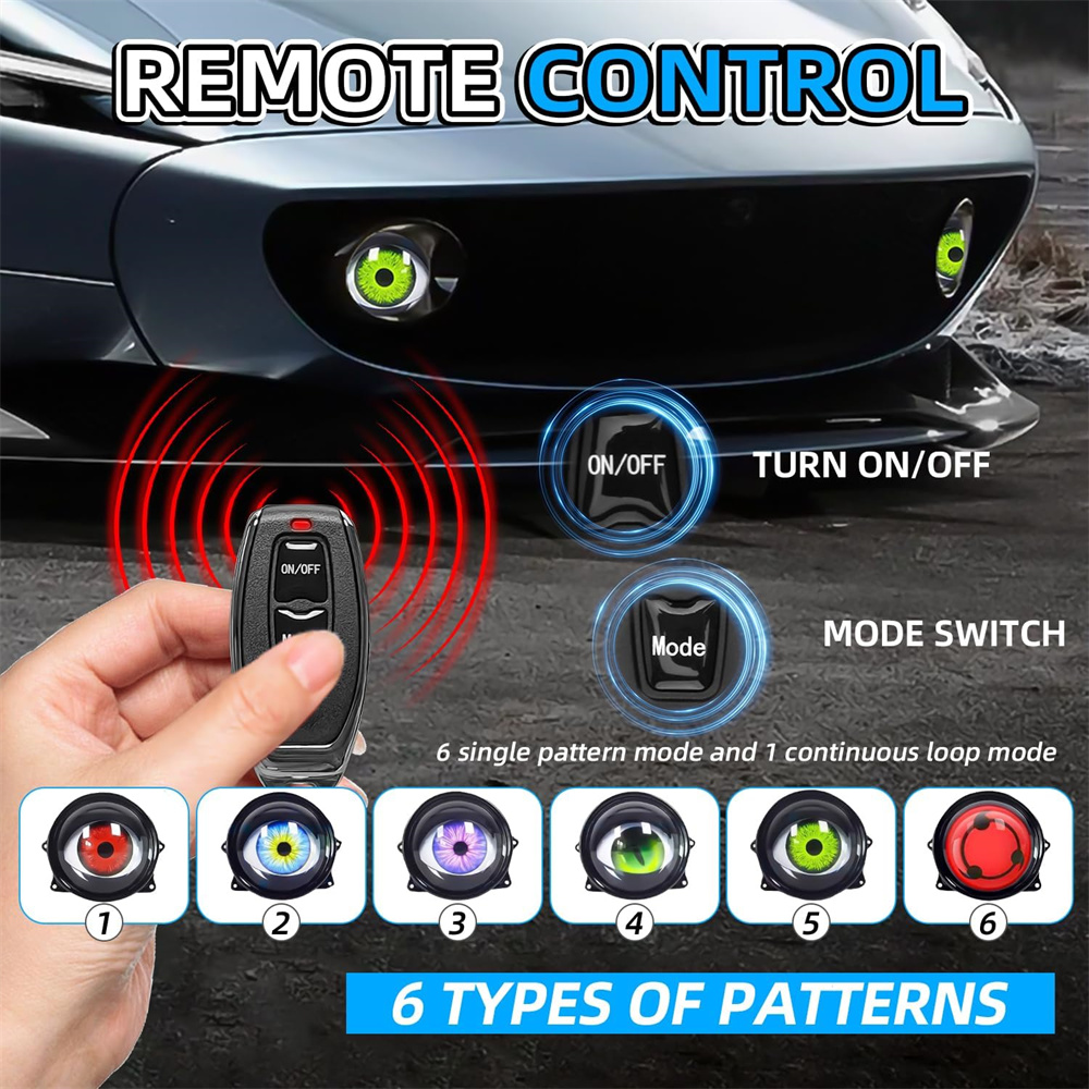  6-Mode Led Dynamic Devil Eye - Lighting Decoration recension och pris
