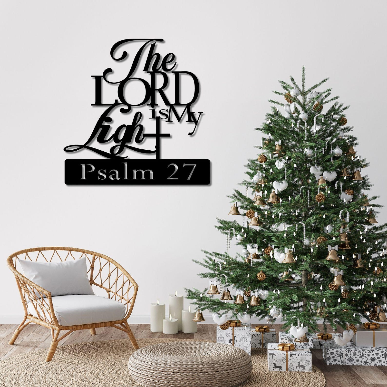 CIFBUY Iron Wall Art The Lord  - Lighting Metal Wall Decor recension och pris