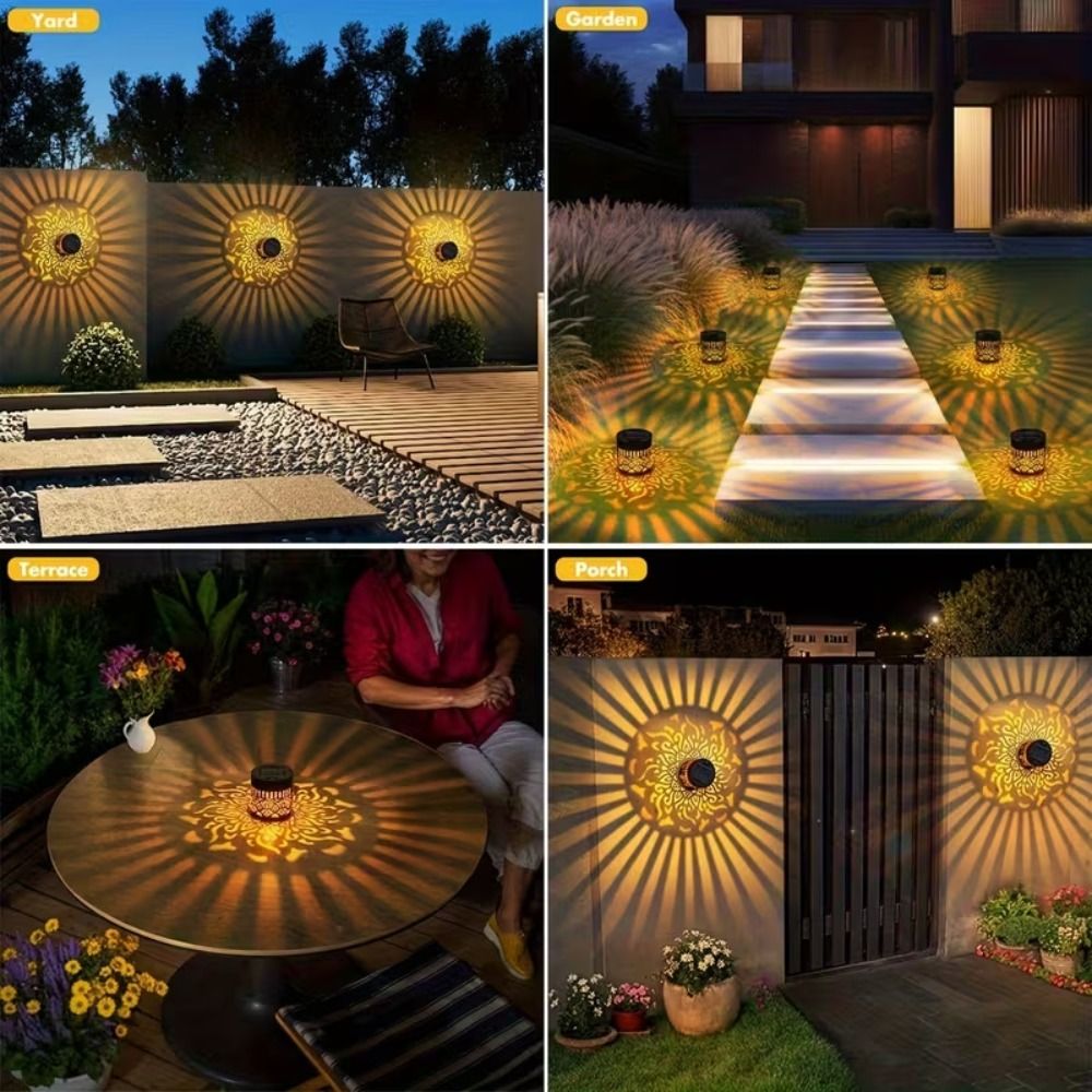 Sunflower Mandala Solar Wall L - Lighting Metal Wall Decor recension och pris