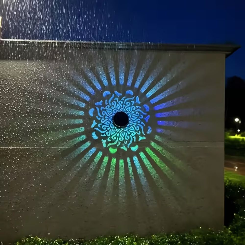 Sunflower Mandala Solar Wall L - Lighting Metal Wall Decor recension och pris